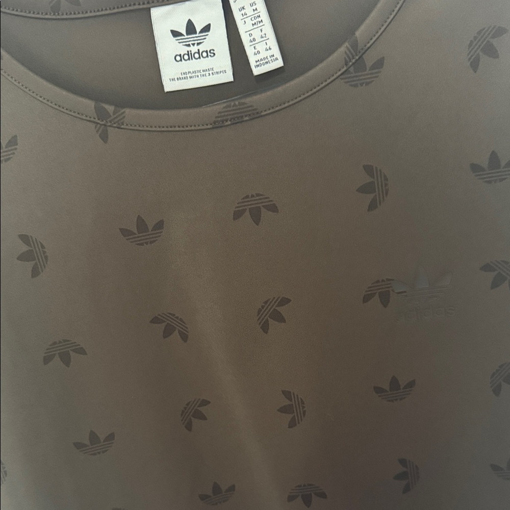 Adidas Women's Dark Brown Long Sleeve Tee